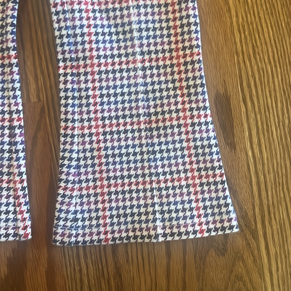 Janie and Jack houndstooth stretchy bellbottoms pants - Picture 3 of 4